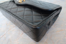 Load image into Gallery viewer, CHANEL Matelasse Paris Limited double flap chain shoulder bag Lambskin Black/Gold hadware Shoulder bag 700100090