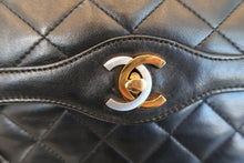 Load image into Gallery viewer, CHANEL Matelasse Paris Limited double flap chain shoulder bag Lambskin Black/Gold hadware Shoulder bag 700100090