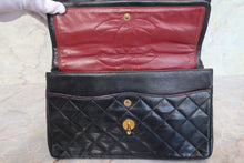 Load image into Gallery viewer, CHANEL Matelasse Paris Limited double flap chain shoulder bag Lambskin Black/Gold hadware Shoulder bag 700100090