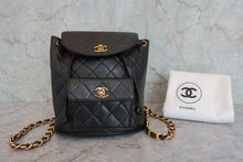 画像をギャラリービューアに読み込む, CHANEL/シャネル マトラッセチェーンリュック ラムスキン ブラック/ゴールド金具 リュック 800040187