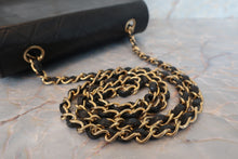Load image into Gallery viewer, CHANEL Trapezoid chain shoulder bag Lambskin Black/Gold hadware Shoulder bag 700110141