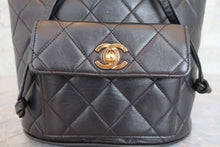 画像をギャラリービューアに読み込む, CHANEL/シャネル マトラッセチェーンリュック ラムスキン ブラック/ゴールド金具 リュック 800040187