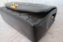 Load image into Gallery viewer, CHANEL  Diana matelasse chain shoulder bag Lambskin Black/Gold hadware Shoulder bag 700100074
