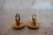 Load image into Gallery viewer, CHANEL CC mark Round earring Gold plate Gold Earring 600050096