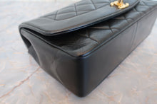 Load image into Gallery viewer, CHANEL  Diana matelasse chain shoulder bag Lambskin Black/Gold hadware Shoulder bag 700100074