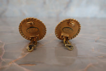 Load image into Gallery viewer, CHANEL CC mark Round earring Gold plate Gold Earring 600050096