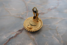 Load image into Gallery viewer, CHANEL CC mark Round earring Gold plate Gold Earring 600050096