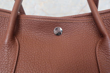 将图片加载到图库查看器,HERMES GARDEN PARTY PM Negonda leather Marron d'Inde □O刻印 Tote bag 700120258