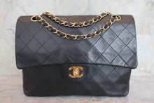 将图片加载到图库查看器,CHANEL/香奈儿 CF 双盖 双链条包 羊皮 Black/Gold hadware(黑色/金色金属) 肩背包 800050002