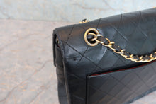 将图片加载到图库查看器,CHANEL/香奈儿 CF 双盖 双链条包 羊皮 Black/Gold hadware(黑色/金色金属) 肩背包 800050002