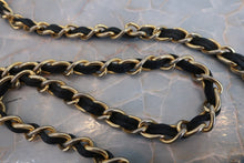 Load image into Gallery viewer, CHANEL Matelasse fringe chain shoulder bag Lambskin Black/Gold hadware Shoulder bag 700090064