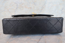 Load image into Gallery viewer, CHANEL Paris Limited Mini Matelasse double flap chain shoulder bag Lambskin Black/Gold hadware Shoulder bag 700090035