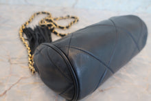 画像をギャラリービューアに読み込む, CHANEL/シャネル ココマークフリンジチェーンショルダーバッグ ラムスキン ネイビー/ゴールド金具 ショルダーバッグ 700110145