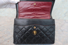 Load image into Gallery viewer, CHANEL Paris Limited Mini Matelasse double flap chain shoulder bag Lambskin Black/Gold hadware Shoulder bag 700090035