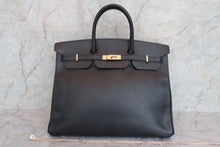 画像をギャラリービューアに読み込む, HERMES/エルメス バーキン40 アルデンヌ ブラック □B刻印 ハンドバッグ 700070248