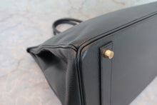 画像をギャラリービューアに読み込む, HERMES/エルメス バーキン40 アルデンヌ ブラック □B刻印 ハンドバッグ 700070248