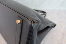 画像をギャラリービューアに読み込む, HERMES/エルメス バーキン40 アルデンヌ ブラック □B刻印 ハンドバッグ 700070248