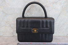 Load image into Gallery viewer, CHANEL Mademoiselle hand bag Caviar skin Black/Gold hadware Hand bag 700090051