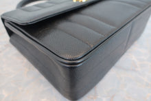 Load image into Gallery viewer, CHANEL Mademoiselle hand bag Caviar skin Black/Gold hadware Hand bag 700090051