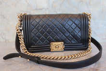 將圖片載入圖庫檢視器 CHANEL/シャネル ボーイシャネルチェーンショルダーバッグ ラムスキン ブラック/ゴールド金具 800080055