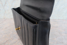 Load image into Gallery viewer, CHANEL Mademoiselle hand bag Caviar skin Black/Gold hadware Hand bag 700090051