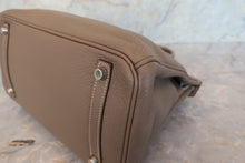 Load image into Gallery viewer, HERMES BIRKIN 30 Clemence leather Etoupe gray □I Engraving Hand bag 700100132