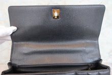 Load image into Gallery viewer, CHANEL Mademoiselle hand bag Caviar skin Black/Gold hadware Hand bag 700090051