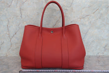 將圖片載入圖庫檢視器 HERMES/エルメス ガーデンパーティPM カントリー ルージュデュセス T刻印 トートバッグ 700030246