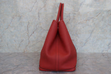 將圖片載入圖庫檢視器 HERMES/エルメス ガーデンパーティPM カントリー ルージュデュセス T刻印 トートバッグ 700030246