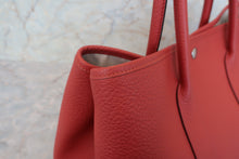 將圖片載入圖庫檢視器 HERMES/エルメス ガーデンパーティPM カントリー ルージュデュセス T刻印 トートバッグ 700030246