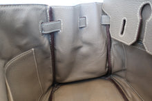 Load image into Gallery viewer, HERMES BIRKIN 30 Clemence leather Etoupe gray □I Engraving Hand bag 700100132