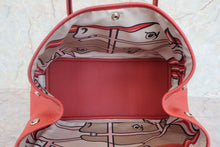 將圖片載入圖庫檢視器 HERMES/エルメス ガーデンパーティPM カントリー ルージュデュセス T刻印 トートバッグ 700030246