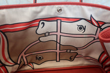 將圖片載入圖庫檢視器 HERMES/エルメス ガーデンパーティPM カントリー ルージュデュセス T刻印 トートバッグ 700030246