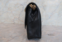 Load image into Gallery viewer, CHANEL Matelasse double flap chain shoulder bag Lambskin Black/Gold hadware Shoulder bag 700090047