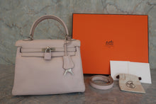 将图片加载到图库查看器,HERMES KELLY 25 Swift leather Rose dragee Rose dragee □K刻印 Shoulder bag 800020246
