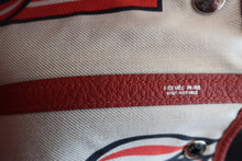 將圖片載入圖庫檢視器 HERMES/エルメス ガーデンパーティPM カントリー ルージュデュセス T刻印 トートバッグ 700030246