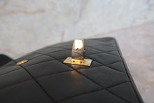 Load image into Gallery viewer, CHANEL Matelasse double flap chain shoulder bag Lambskin Black/Gold hadware Shoulder bag 700090047