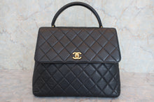 将图片加载到图库查看器,CHANEL/香奈儿 CF 梯形 手提包 荔枝皮 Black/Gold hadware(黑色/金色金属) 手提包 800050007