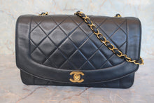 画像をギャラリービューアに読み込む, CHANEL/シャネル ダイアナマトラッセチェーンショルダーバッグ ラムスキン ブラック/ゴールド金具 ショルダーバッグ 800020043