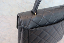 将图片加载到图库查看器,CHANEL/香奈儿 CF 梯形 手提包 荔枝皮 Black/Gold hadware(黑色/金色金属) 手提包 800050007