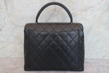 Load image into Gallery viewer, CHANEL Matelasse trapezoid hand bag Caviar skin Black/Silver hadware Hand bag 700090071
