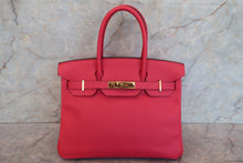 Load image into Gallery viewer, HERMES BIRKIN 30 Epsom leather Rose extreme D Engraving Hand bag 700100096
