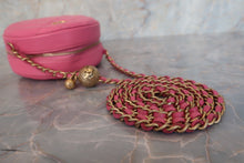Load image into Gallery viewer, CHANEL Matelasse round chain shoulder bag Lambskin Pink/Gold hadware Shoulder bag 600100051