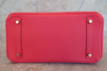 Load image into Gallery viewer, HERMES BIRKIN 30 Epsom leather Rose extreme D Engraving Hand bag 700100096