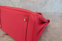 Load image into Gallery viewer, HERMES BIRKIN 30 Epsom leather Rose extreme D Engraving Hand bag 700100096