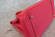 Load image into Gallery viewer, HERMES BIRKIN 30 Epsom leather Rose extreme D Engraving Hand bag 700100096