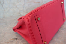 Load image into Gallery viewer, HERMES BIRKIN 30 Epsom leather Rose extreme D Engraving Hand bag 700100096