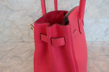 Load image into Gallery viewer, HERMES BIRKIN 30 Epsom leather Rose extreme D Engraving Hand bag 700100096