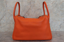 Load image into Gallery viewer, HERMES LINDY 30 Clemence leather Orange □M Engraving Shoulder bag 700030155