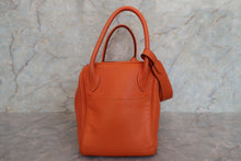 Load image into Gallery viewer, HERMES LINDY 30 Clemence leather Orange □M Engraving Shoulder bag 700030155